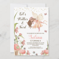 Fairies Birthday Party Einladung