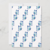 Fairies Butterflies First Birthday Invitation Einladung (Rückseite)