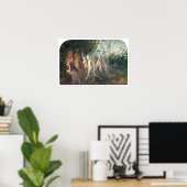 Fairies, die durch einen gotischen Bogen schauen Poster (Heimbüro)