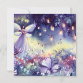 Fairies Garden: Mystische Fee, Babydusche Einladung (Vorderseite)