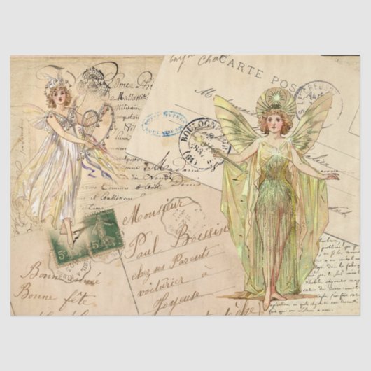 Fairies gegen Handschriften Seidenpapier (Vorderseite)