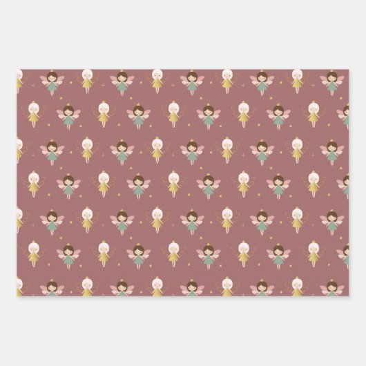 Fairies Geschenkpapier Set (Vorderseite 2)