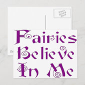 Fairies glauben an mich postkarte (Vorne/Hinten)