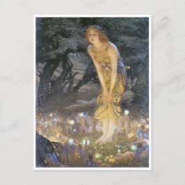 Fairies on Midsommer Eve by Edward R. Hughes Postkarte