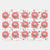 Fairies Pink Floral Mushroom Fairy Castle Birthday Geschenkpapier Set (Vorderseite 3)