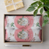 Fairies Pink Floral Mushroom Fairy Castle Birthday Seidenpapier (Geschenk)