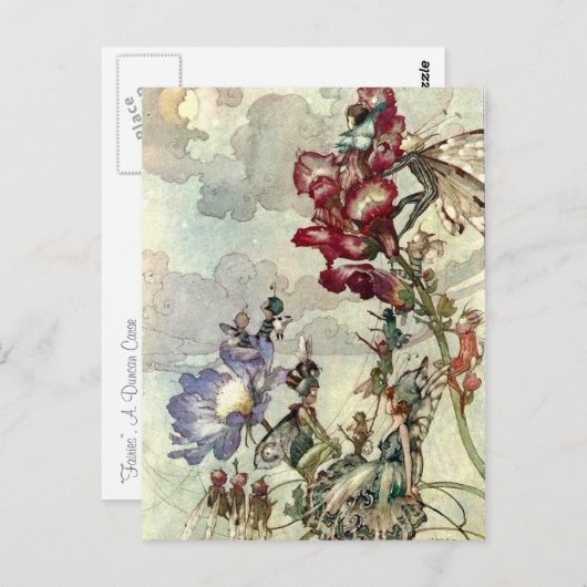 "Fairies" Postkarte (Vorne/Hinten)