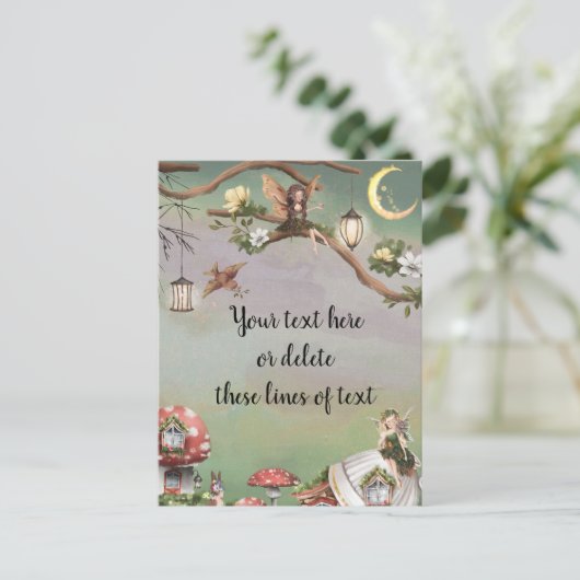 Fairies Postkarte (Stehend Vorderseite)