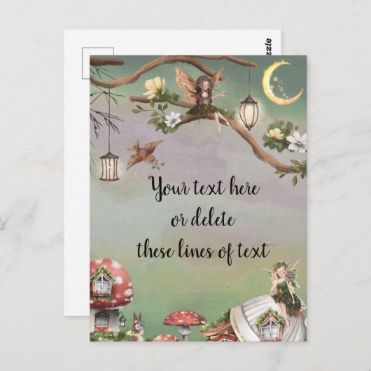 Fairies Postkarte (Vorne/Hinten)