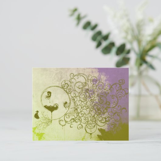 Fairies Postkarte (Stehend Vorderseite)