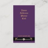 Fairies Realm Profile Business Card Visitenkarte (Rückseite)