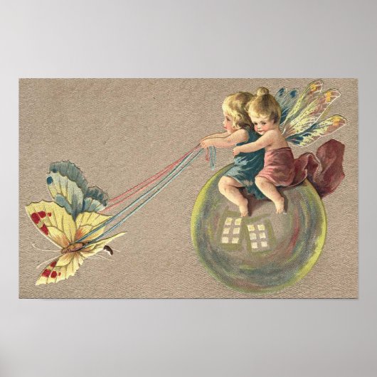 Fairies reiten auf einem Plakat (Vorne)