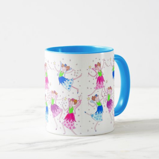 "Fairies"-Ringer-Tasse Tasse (VorderseiteRechts)