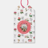 Fairies Rosa Blumenstrauß Pilz-Pilz Fairy Burg Geb Geschenkanhänger (Vorderseite)