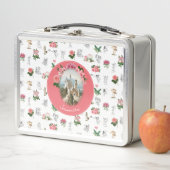 Fairies Rosa Mushroom Fairy Castle Monogram Metall Brotdose (Beispiel)