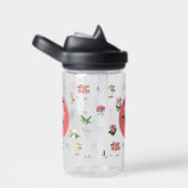 Fairies Rosa Mushroom Fairy Castle Monogram Trinkflasche (rechts)