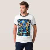 Fairies Sharing Stars Night Sky Shirt (Vorne ganz)