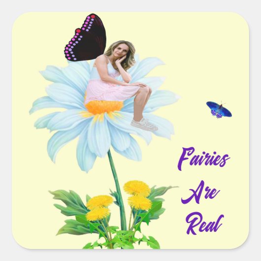 Fairies sind echte Umschlag Aufkleber (Vorderseite)
