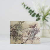 "Fairies Tiff with the Birds" von Arthur Rackham Postkarte (Stehend Vorderseite)