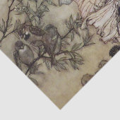 "Fairies Tiff with the Birds" von Arthur Rackham Seidenpapier (Ausschnitt)