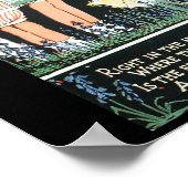 Fairies und Bluebells Poster (Ecke)