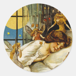 Fairies und Goblins Runder Aufkleber