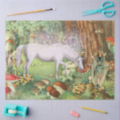 Fairies Verzauberter Wald Woods Unicorn Decoupage  Seidenpapier (Basteln)