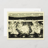 Fairies Vintage Kinderbuchillustrierung Postkarte (Vorne/Hinten)