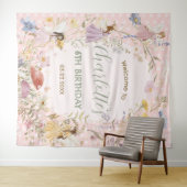 Fairies Wildblume Blume Meadow Geburtstag Willkomm Wandteppich (Beispiel (Horizontal))