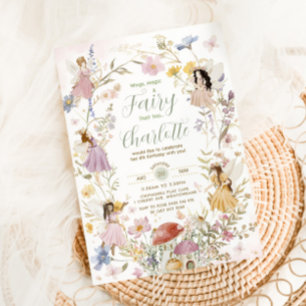 Fairies Wildblume Wiese Blume Geburtstag Einladung