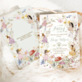 Fairies Wildblumen Blume Meadow Baby Dusche Einladung