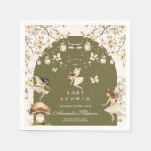 Fairies Wildblumen Blume Meadow Baby Dusche Serviette (Vorderseite)