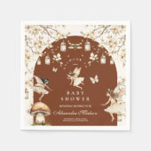 Fairies Wildblumen Blume Meadow Baby Dusche Serviette (Vorderseite)