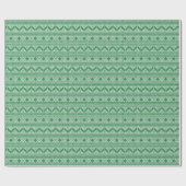 Fairisle-Weihnachtsstrickmuster Geschenkpapier (Flach)