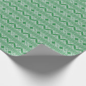 Fairisle-Weihnachtsstrickmuster Geschenkpapier (Ecke)