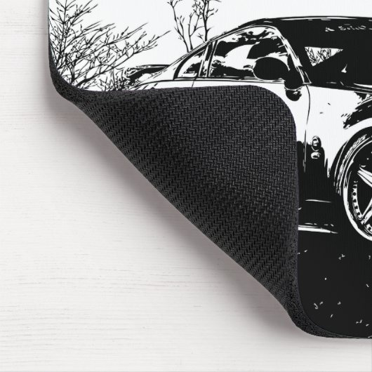 Fairlady 350Z mit schwarzem Bürsten-Anschlag Mousepad (Ecke)