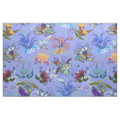 Fairlyland-Blume auf hellblauem Hintergrund Stoff (Fat Quarter (45,7 x 55,9 cm))