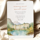 Fairmont Chateau Lake Louise Canada Wedding Einladung