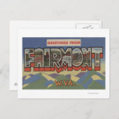 Fairmont, West Virginia - Große Briefszenen Postkarte (Vorne/Hinten)