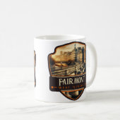 Fairmont, West Virginia | VINTAG Kaffeetasse (VorderseiteRechts)