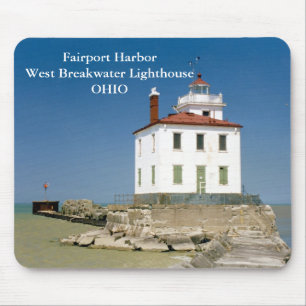 Fairport Hafen-Westwellenbrecher-Licht Mousepad