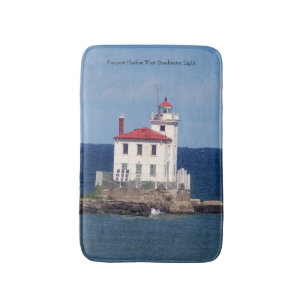 Fairport Harbour West Breakwater Light Bade Badematte