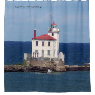 Fairport Harbour West Breakwater Light Duschvorhang
