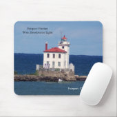 Fairport Harbour West Breakwater Light Mousepad (Mit Mouse)