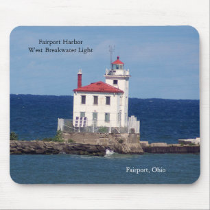 Fairport Harbour West Breakwater Light Mousepad