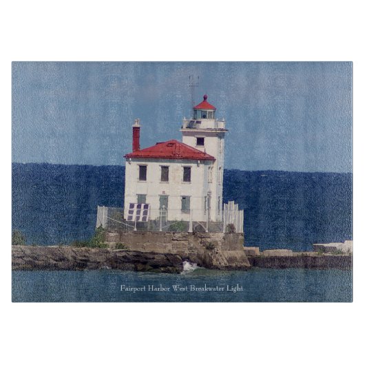 Fairport Harbour West Breakwater Light Schneidebrett (Vorderseite)