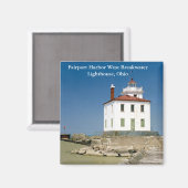 Fairport Harbour West Breakwater Lighthouse Magnet (Vorderseite/Rückseite)