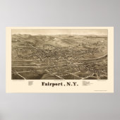 Fairport, NY Panoramic Map - 1885 Poster (Vorne)