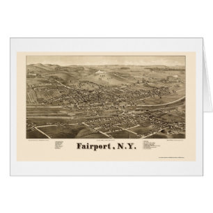 Fairport, NY panoramische Karte - 1885