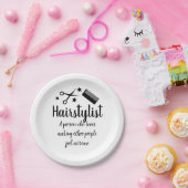 Fairstylist Zitat Funny Friseur Stars Party Pappteller (Party)